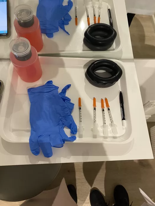 PRP preparation tubes and supplies