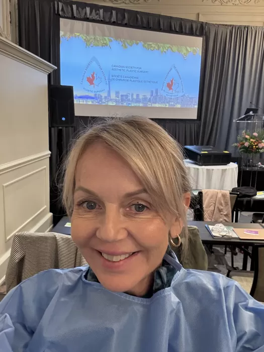 Nurse Cathy Douglas at a continuing education session